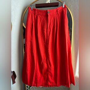 Linen Rayon Maxi Skirt